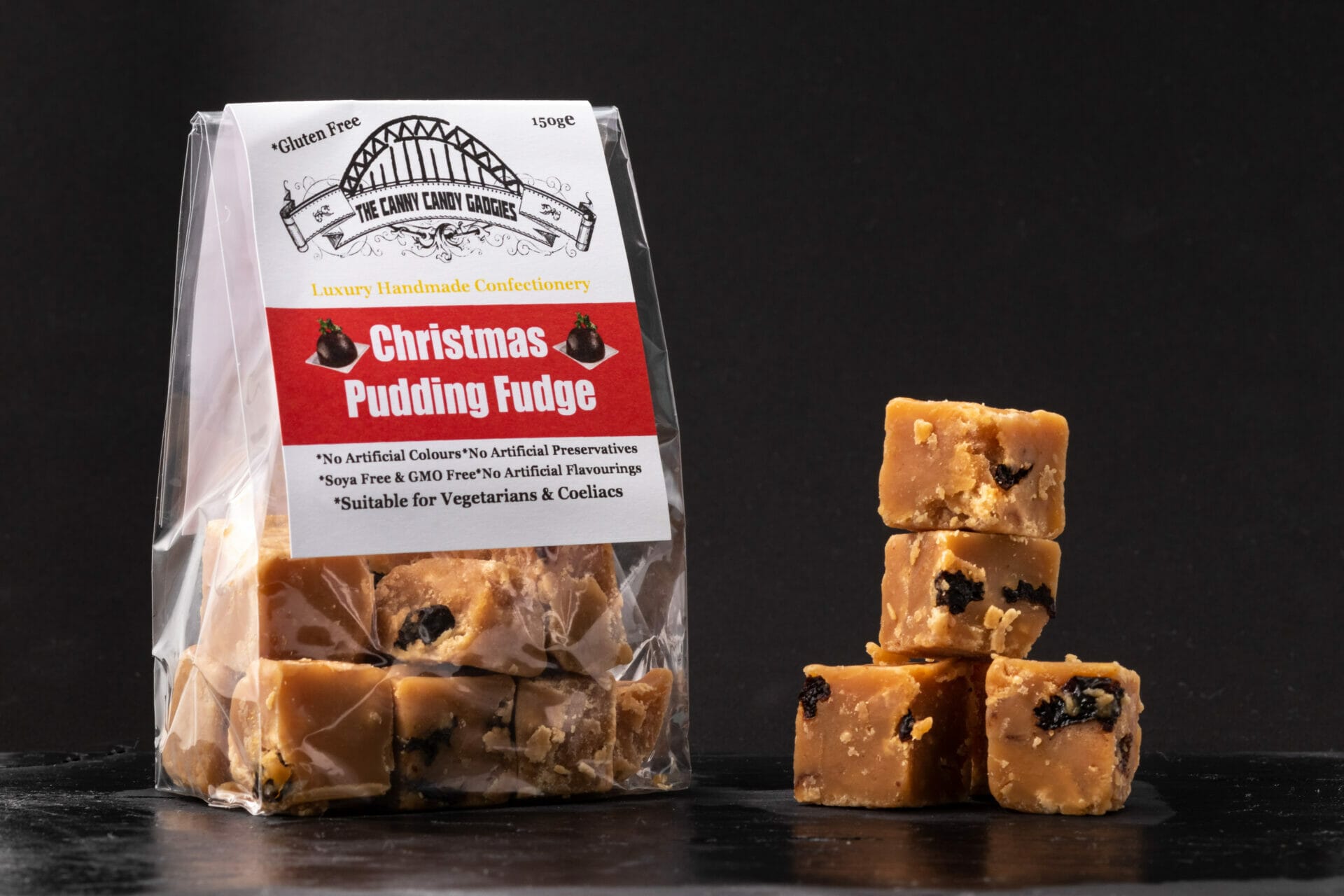 Christmas Pudding Fudge Canny Candy Gadgies